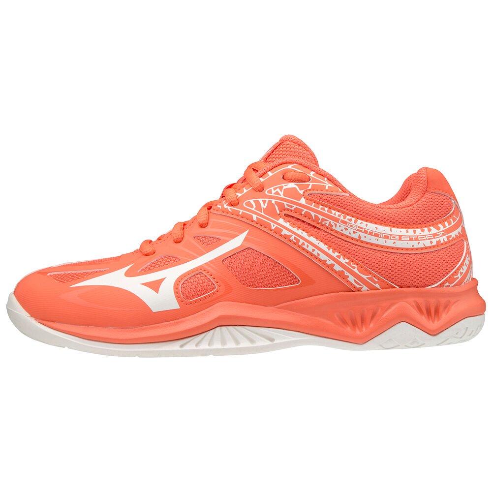 Men's Mizuno Volleyball Shoes Coral/white/Coral Lightning Star Z5 Junior Shoes - V1GD190359